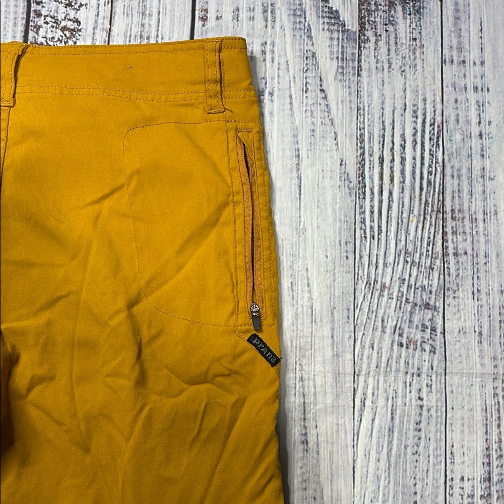 Prana Mustard Yellow Men's Chino-Style Outdoor Pants - Picture 3 of 8